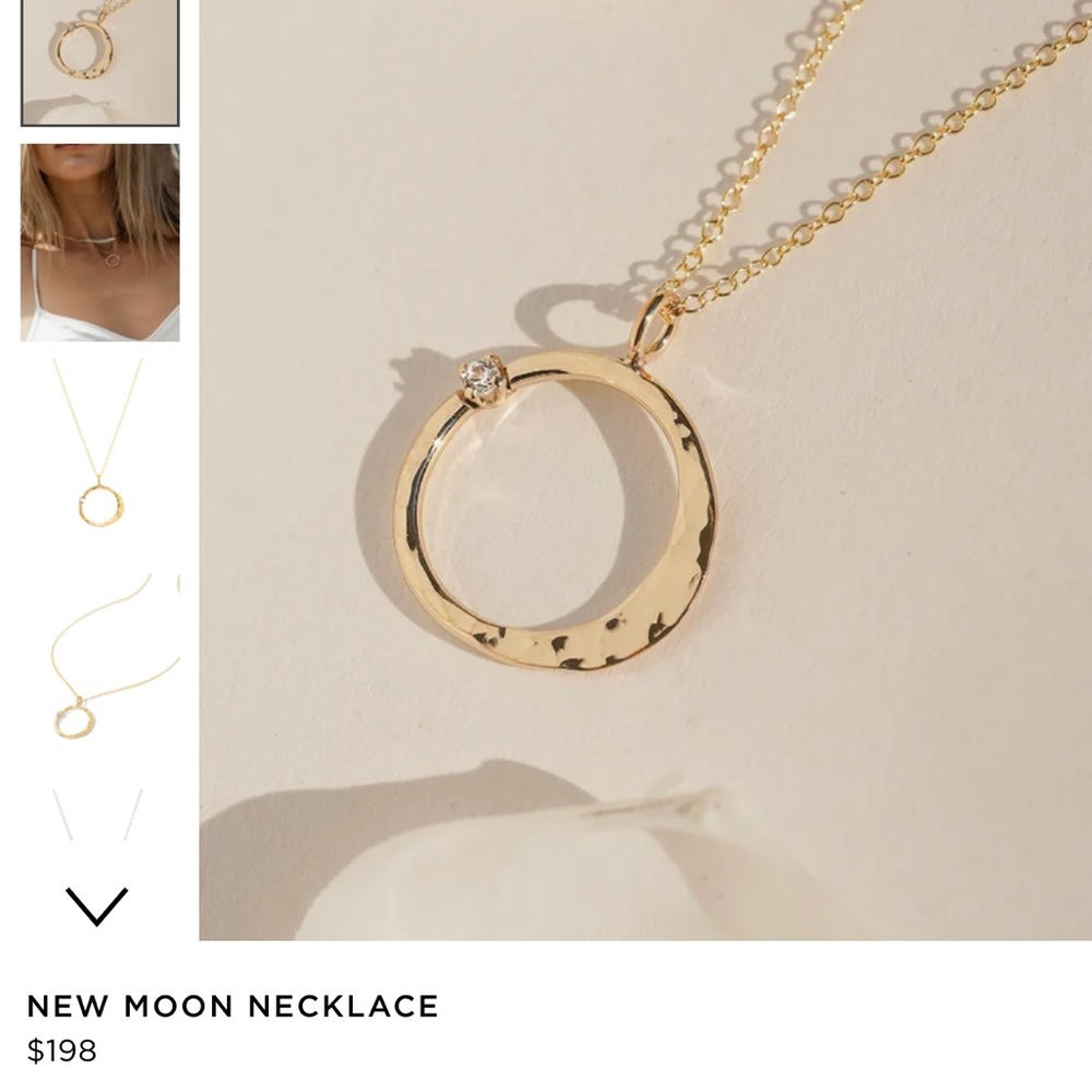 New Moon Necklace by James Michelle